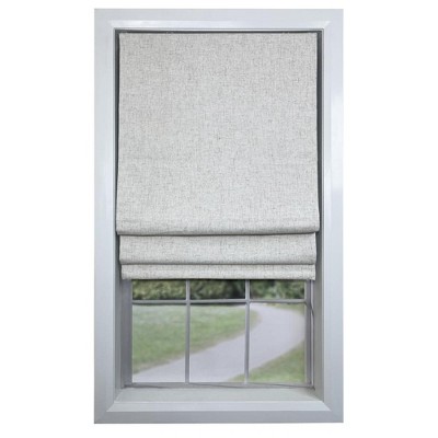 Versailles Augustus Cordless Roman Blackout Shades For Windows Insides/Outside Mount Linen