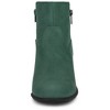 Allegra K Women's Halloween Round Toe Stacked Chunky Heel Zipper Ankle Booties - 4 of 4
