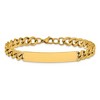 Chisel Stainless Steel Polished Yellow IP-plated Curb Link 8.5" ID Bracelet - 4 of 4