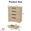 Storage Cabinet Sideboard Cabinet, Wooden Cabinet w/Adjustable Shelves, Glass Doors and Metal Handles - 2 of 4