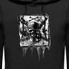 Men's Pirates of the Caribbean: Curse of the Black Pearl Black and White Skull Logo Pull Over Hoodie - 2 of 4