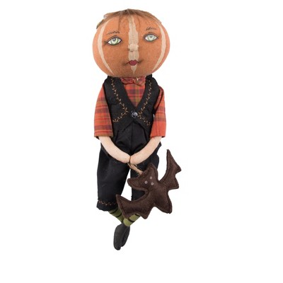  Gallerie II Nevin Pumpkin Head Boy Joe Spencer Gathered Traditions Art Doll 