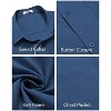COOFANDY Short Sleeve Button Down Shirts Untucked Dress Shirts - 4 of 4