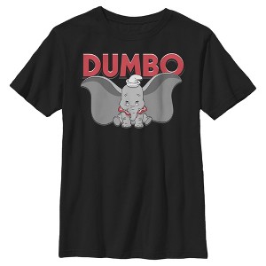 Boy's Dumbo Movie Logo and Clown Dumbo T-Shirt - 1 of 4