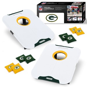 NFL Green Bay Packers All-Weather Travel Cornhole Set - 1 of 4