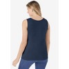 Woman Within Beaded Tank Top - 3 of 4