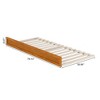AFI Furnishings Mid-Century Modern Trundle Bed, Twin XL, Light Toffee - 2 of 4