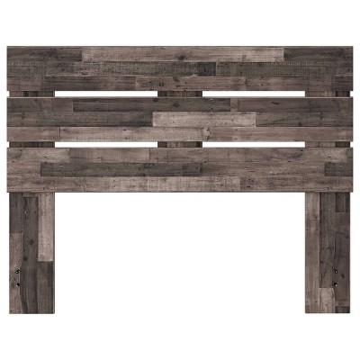 Neilsville Multi Gray Wood Queen Panel Headboard