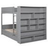 NicBex Twin Over Twin Bunk Bed with Guardrail and 2 Drawers,Loft Bed with Ladder and Multi-layer Cabinet,Noise Reduced Bunk Beds for Bedroom - 4 of 4