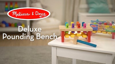  Melissa & Doug Deluxe Pounding Bench Wooden Toy With Mallet -  STEAM Toddler Toy : Melissa & Doug: Toys & Games