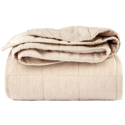 Putty Heather Twin Microfiber Quilt Set