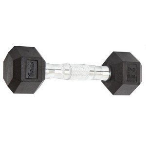 York Barbell Rubber Hex Dumbbell Durable Strength Training Equipment with Ergonomic Grip - 1 of 1