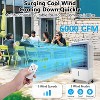 Portable Evaporative Air Cooler w/ Remote, 3 Speeds, 12h Timer - 3-in-1 Swamp Cooler for Indoor, Garage, Patio - 2 of 4