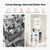 VEVOR 64" Tall Corner Storage Cabinet, 6 Tiers Wooden Storage Cabinet with USB Ports and Outlets & Adjustable Shelves, Freestanding Corner Cabinet - 4 of 4