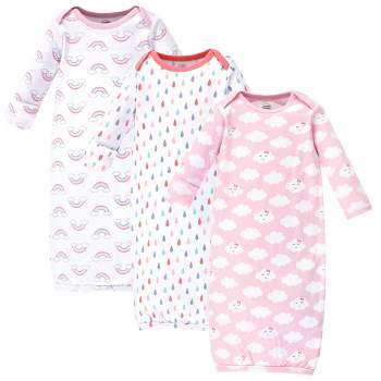 Luvable Friends Girl Cotton Gowns, Girl Clouds, Preemie/Newborn