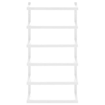 White Steel Wall Mounted Towel Rack 18.9"