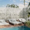 Dovelina Metal Outdoor Privacy Screen Freestanding Patio Decorative Screens - 3 of 4