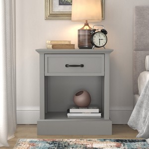Galano Xylon 1-Drawer Nightstand Effortless Assembly & Stylish Storage Solution - 21.7''W x 15.7''D x 24.2''H - 1 of 4
