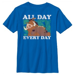 Boy's Lion King Timon And Pumbaa All Day Everyday T-Shirt - 1 of 4