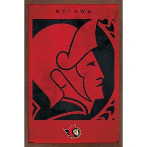 Trends International NHL Ottawa Senators - Logo 25 Framed Wall Poster Prints - 1 of 4