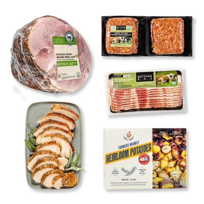 ButcherBox - Holiday Hosting Essentials Turkey Breast, Ham, Italian Sausage, Bacon, Potatoes - Frozen - 16.56 lbs
