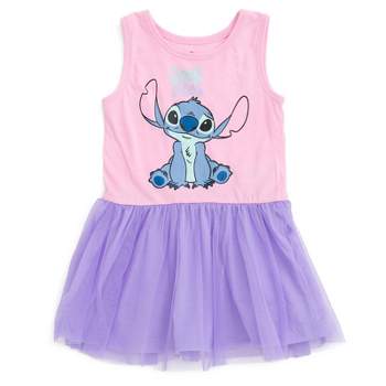 Disney Lilo & Stitch Princess Ariel Girls Tulle Dress Toddler to Big Kid