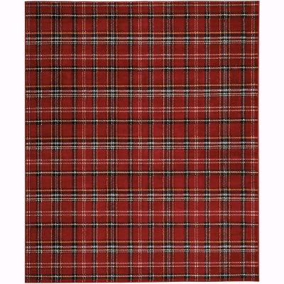 Nourison Grafix Contemporary Plaid Area Rug