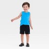 Toddler Boys' French Pull-On Terry Shorts - Cat & Jack™ Black - 3 of 3