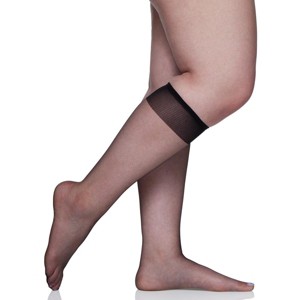 Berkshire 3 Pair Pack Queen Ultra Sheer Knee High with Sandalfoot Toe - 6725 - 1 of 1