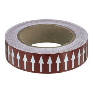 Unique Bargains 360 Degree Visibility Directional Flow Arrow Tape for Pipe Flow Labeling - 1 of 4