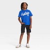 Grayson Threads Kids Boys' Short Sleeve Los Angeles Graphic T-Shirt - Blue - 4 of 4