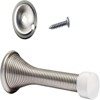 Attop Heavy Duty Door Stops 16 Pack 3 1/4 Inch - Flexible Spring Stopper, Child Safe with Rubber Tips (Satin Nickel) for Home Interior Doors - 3 of 4