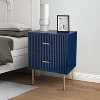 Ceandro Contemporary Classic 2 Drawer Nightstand|ARTFUL LIVING DESIGN-WHITE - 3 of 4