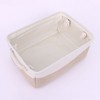 Unique Bargains Fabric Collapsible Storage Organizer Basket with Handles - 3 of 4
