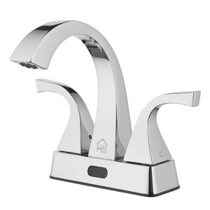 Homewerks Chrome Motion Sensing Centerset Bathroom Sink Faucet 4 in. (Item #: 27-B423S-HW) - 1 of 1
