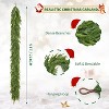 9 Ft Realistic Christmas Garland, Real Touch Norfolk Pine Garland for Mantle, Dense Artificial Greenery Garland Decor for Fireplace Stairs Table - 3 of 4