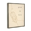 Stupell Industries Grow In Love Quote Plant Blossom Line Drawing - 3 of 4