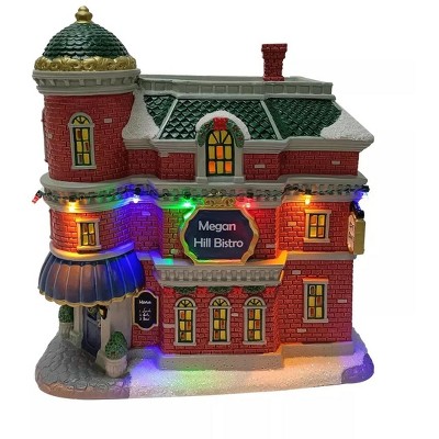 Carole Towne Megan Hill Bistro Christmas Village Scene #5286196