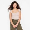 Women's Cap Sleeve Portrait Neck T-Shirt - Wild Fable™ - 2 of 4