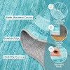 COZONY Scalloped Washable Rug, Non-Slip Low Pile Solid Carpet with Rubber Back for Living Room Bedroom Office - 4 of 4