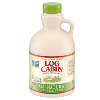 Log Cabin All Natural Table Syrup, 22 fl oz (Pack of 2)