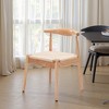 MAYEERTY Set of 2 Modern Dining Chairs, Solid Wood Legs & Woven Rope for Kitchen - 3 of 4