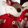 12.25"H Sullivans Christmas Plush Sitting Reindeer Set of 2, Multicolor, Indoor Christmas Decor - 2 of 4