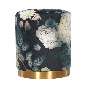 TOV Furniture Opal Velvet Ottoman - 1 of 4