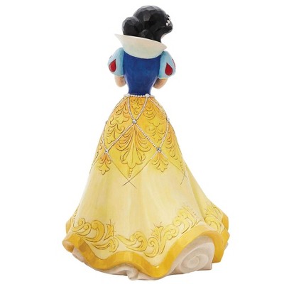 Snow White Crystal-Embellished Painted Resin Figurine, 15 Inches