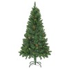 vidaXL Artificial Christmas Tree with Pine Cones Green 5 ft - 2 of 4