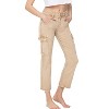 Women's Monica High Rise Straight Cargo Jeans - FLYING MONKEY - 2 of 4