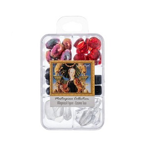John Bead Masterpiece Collection Mixed Glass Bead Box Allegorical Figure by Cosimo Tura 85g - 1 of 3