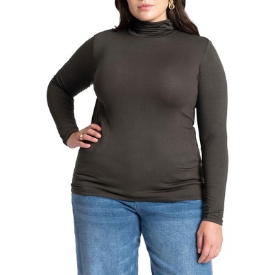 ELOQUII Women's Plus Size Layering Turtleneck