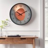 REGALWOVEN Modern Plastic Exquisite Battery Powered Silent Wall Clock 12 x 12 x 1.6 Inches - 2 of 4
